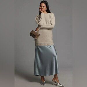 NWT Size S - Anthropologie Twofer Sweater Slip Midi Dress (NWT US$ 228)